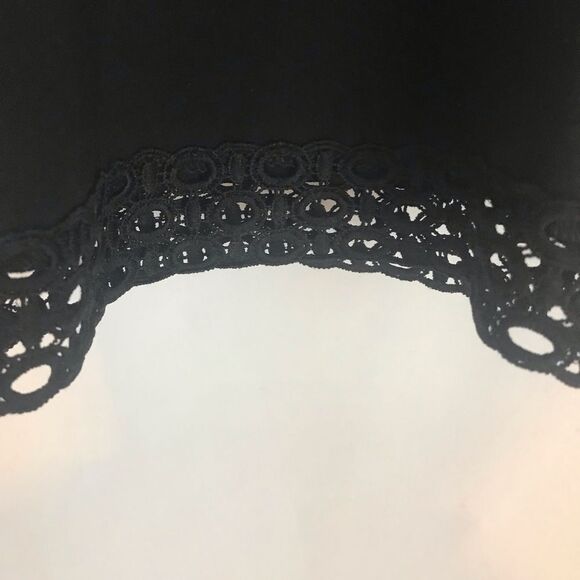 Slim Factor by Investments Size 1X No Waist Lace Hem Cropped Pull-On Pants - Picture 9 of 10